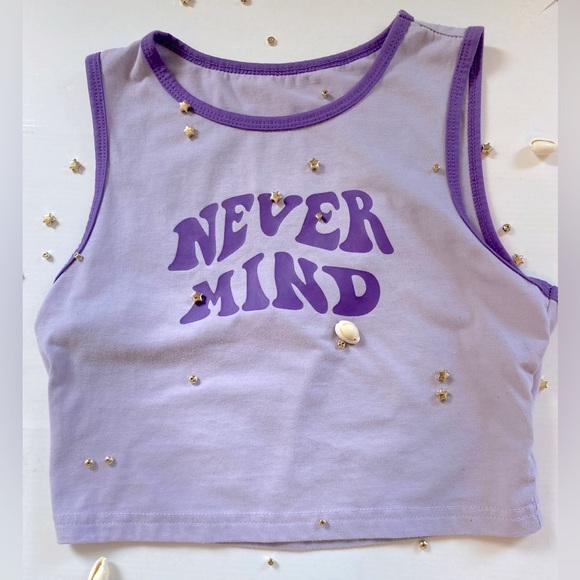 Crop Purple Tank - Picture 1 of 1